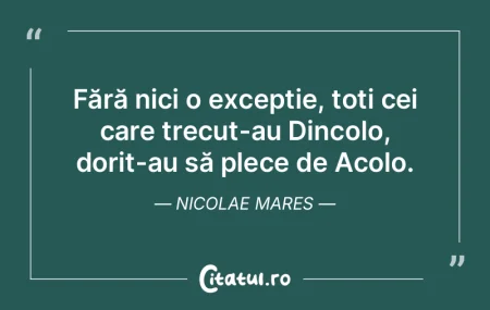 Doar trecutul ne asigură o eternitate s... Doar trecutul ne asigură o eternitate s...
