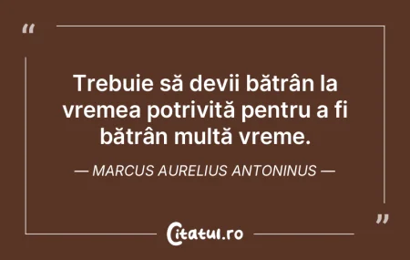 Trebuie să te slujeşti de comodităţi...