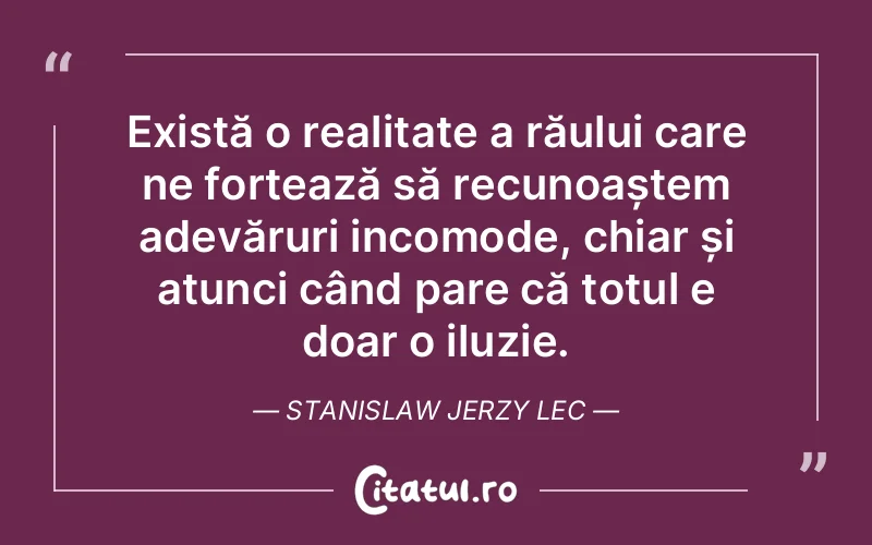 Citat Stanislaw Jerzy Lec - citate viata