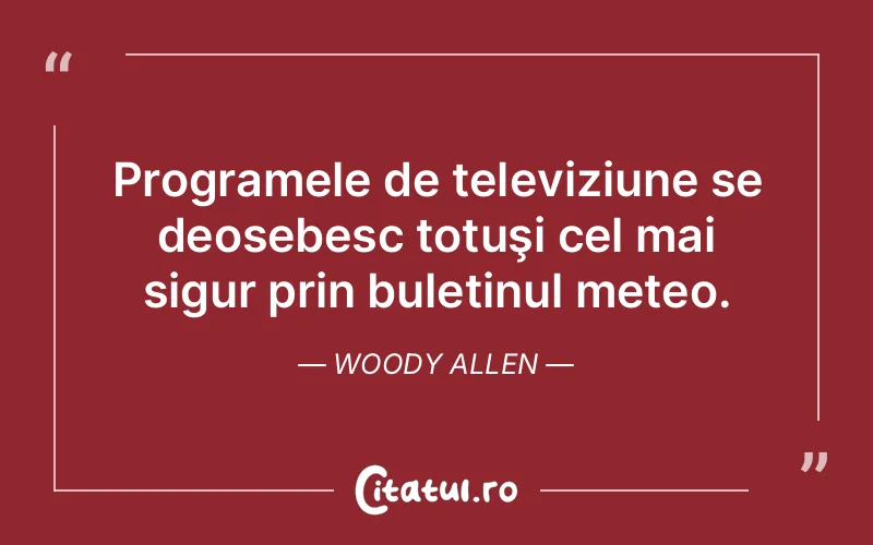 Citat Woody Allen - citate viata