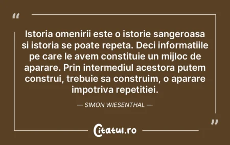 Istoria omenirii este istoria ideilor. L... Istoria omenirii este istoria ideilor. L...