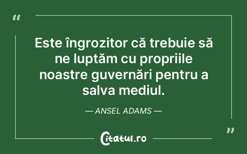 Citat Ansel Adams - citate viata