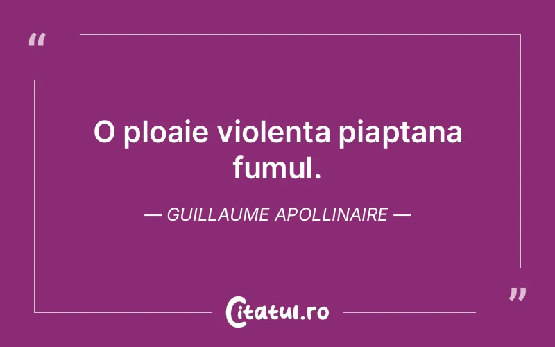 Citat Guillaume Apollinaire - citate viata