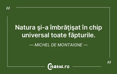 Natura e o călăuză blândă, dar nu e...