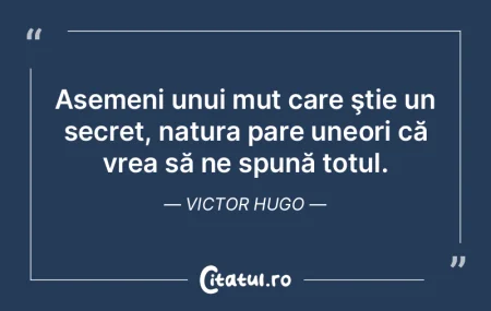 Natura ce e oare? Răspântie, abis, cio...