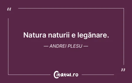 Cum să fie vinovată natura pentru ceea... Cum să fie vinovată natura pentru ceea...