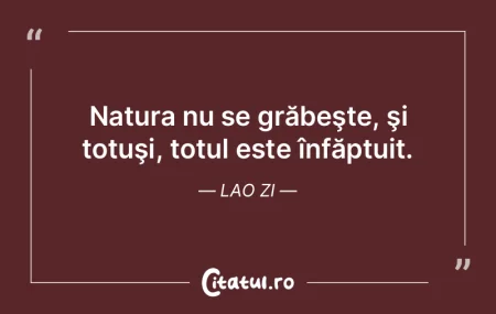 Ţine de natura unei filosofii să nu fi...