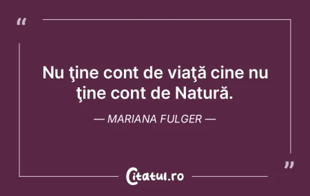 Niciodată un poet nu a interpretat natu...