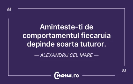 Destin nu exista decat in actiune, fiind...