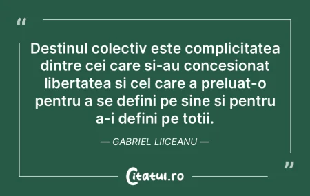 Destinul este un etern și abstract țap... Destinul este un etern și abstract țap...