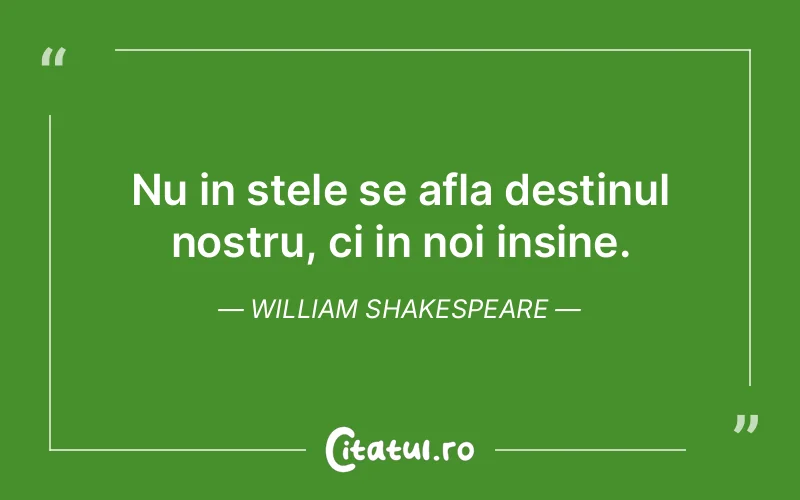 Citat William Shakespeare - citate viata