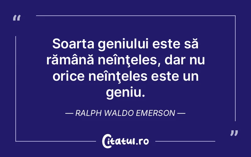 Citat Ralph Waldo Emerson - citate viata