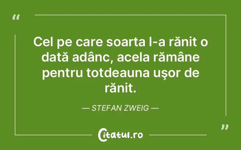 Citat Stefan Zweig - citate viata