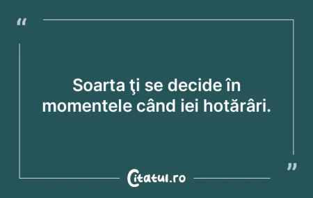 Alegerea pe care o faci în momentele ch...