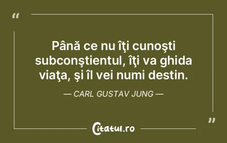 Destinul nu face vizite la domiciliu, ci...