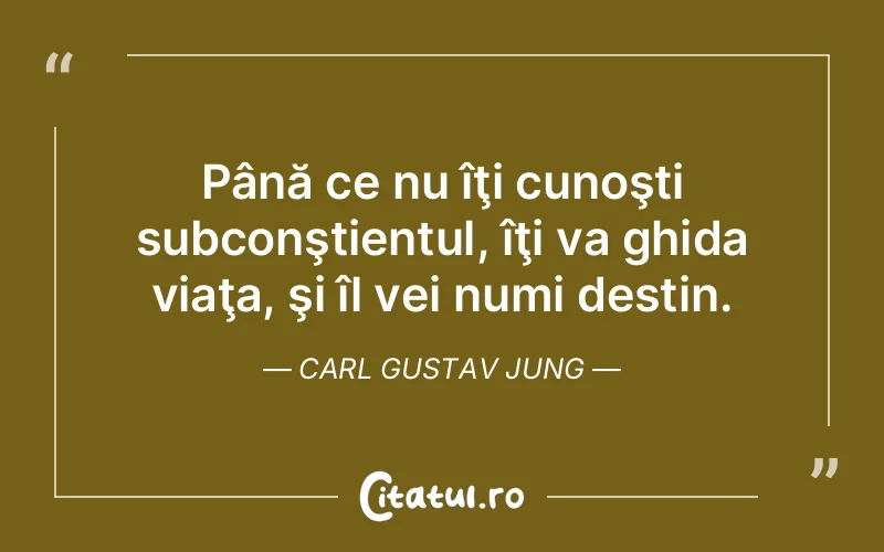 Citat Carl Gustav Jung - citate viata