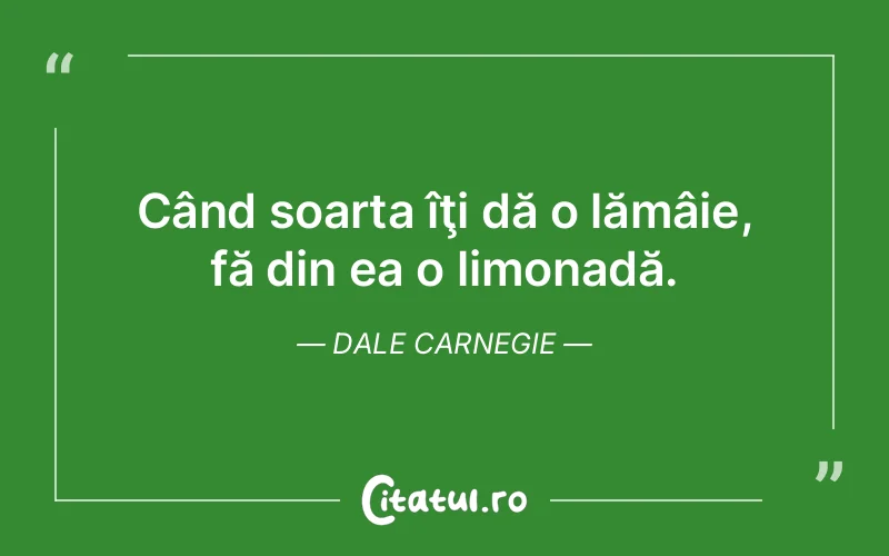Citat Dale Carnegie - citate viata