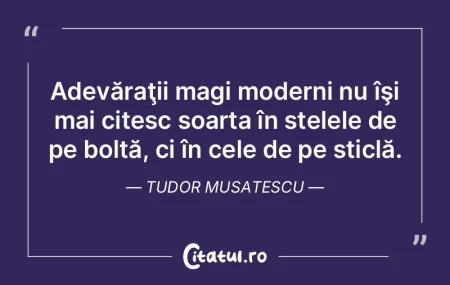 Este esențial să ne conturăm singuri ...