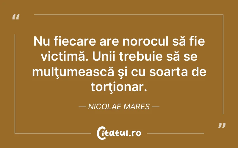 Citat Nicolae Mares - citate viata
