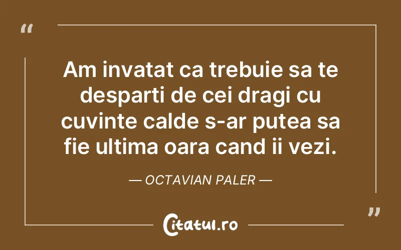 Citat Octavian Paler - citate viata
