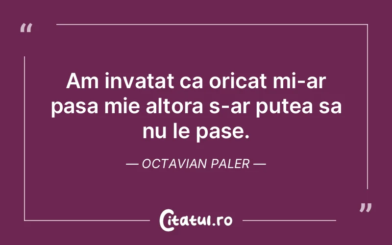 Citat Octavian Paler - citate viata