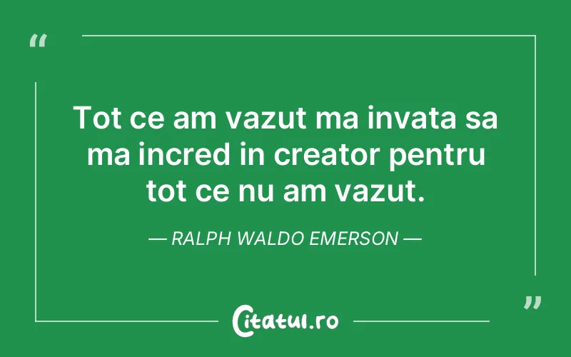 Citat Ralph Waldo Emerson - citate viata