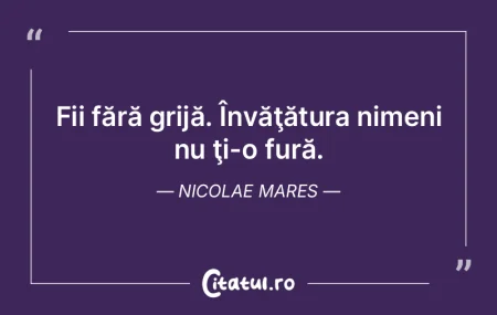 Învăţătura bătrânilor are în ea �...