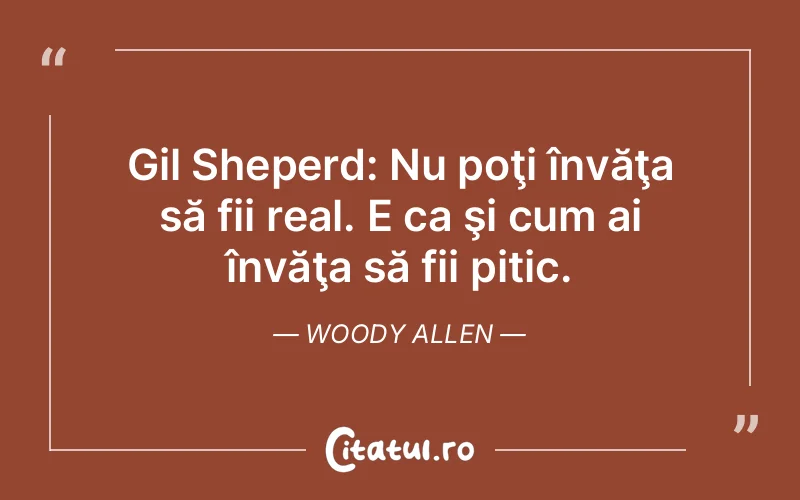 Citat Woody Allen - citate viata
