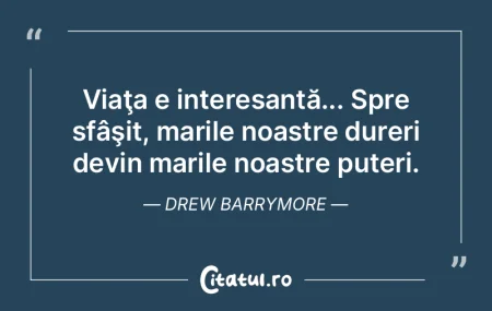 Când ne naştem plângem, iar ceea ce u...