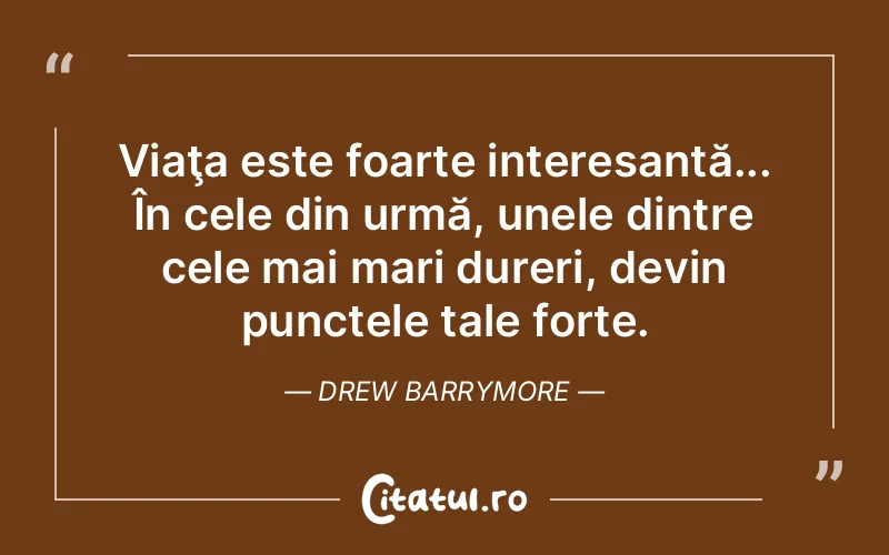 Citat Drew Barrymore - citate viata