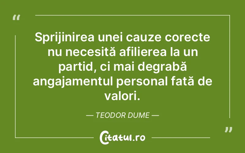 Citat Teodor Dume - citate viata