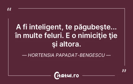 Inteligenţa înseamnă a înţelege şi... Inteligenţa înseamnă a înţelege şi...