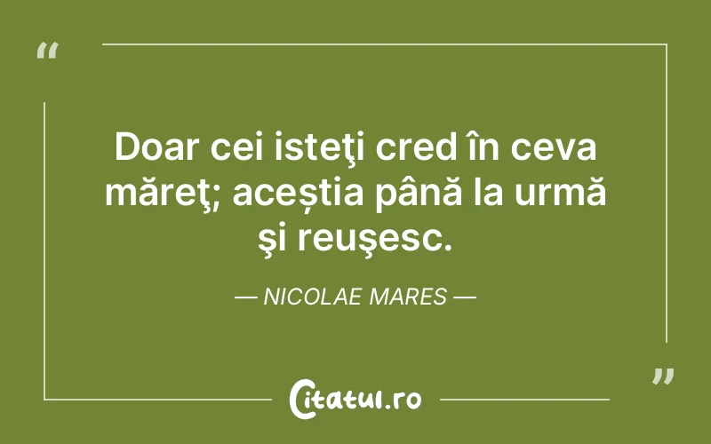 Citat Nicolae Mares - citate viata