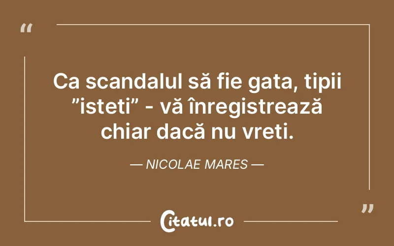 Citat Nicolae Mares - citate viata