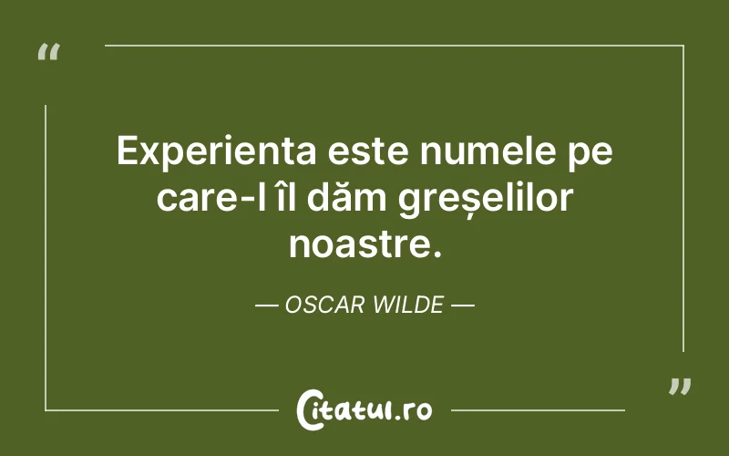 Citat Oscar Wilde - citate viata
