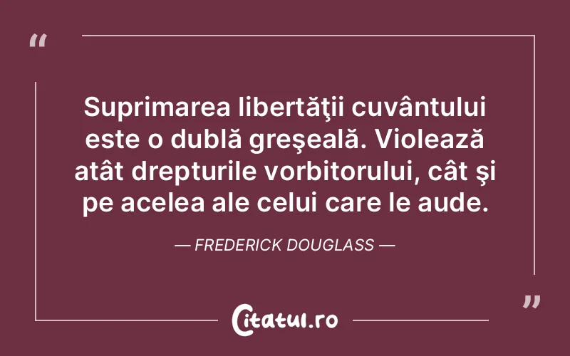 Citat Frederick Douglass - citate viata