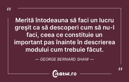 Ai dreptul de a greşi, dar nu şi pe ac...