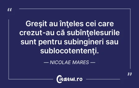 Iremediabilă e numai greşeala de a te ... Iremediabilă e numai greşeala de a te ...