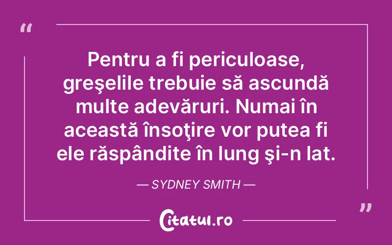 Citat Sydney Smith - citate viata