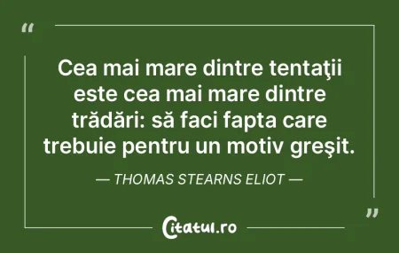 Greșim ori de câte ori ne abatem de la... Greșim ori de câte ori ne abatem de la...