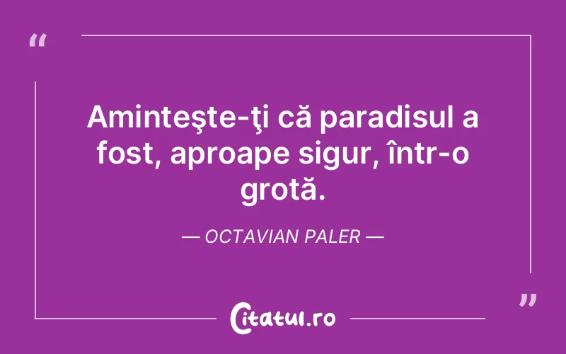 Citat Octavian Paler - citate viata