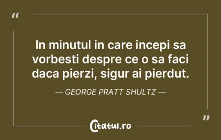 Nu trebuie sa iti pierzi cumpatul decat ...