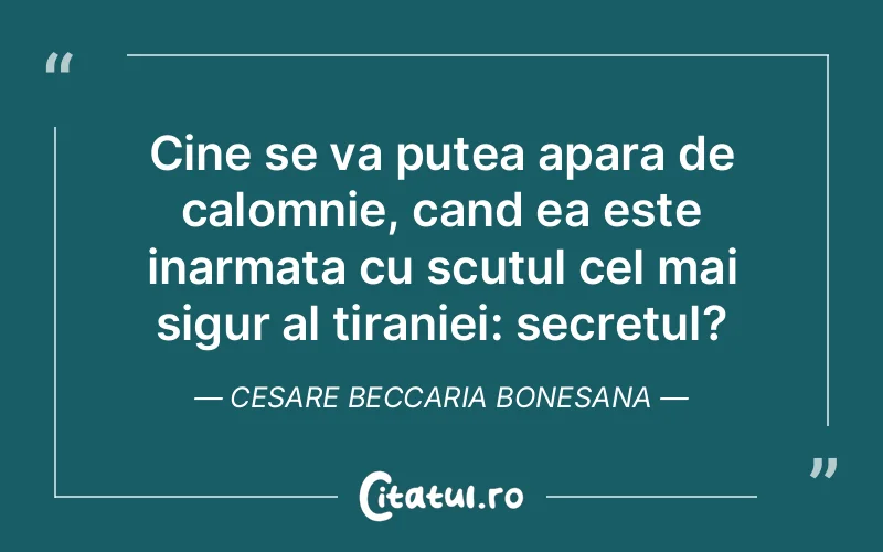 Citat Cesare Beccaria Bonesana - citate viata