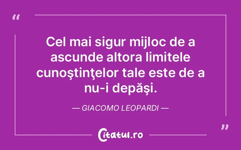 Citat Giacomo Leopardi - citate viata