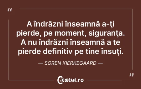 Era o nebunie. Sigur era o nebunie. Dar ...
