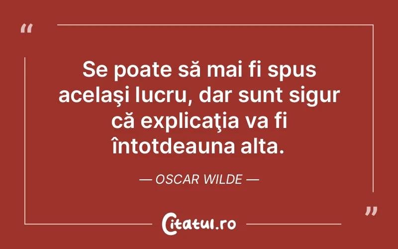 Citat Oscar Wilde - citate viata