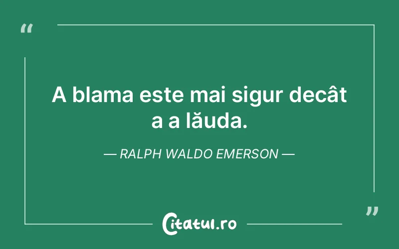 Citat Ralph Waldo Emerson - citate viata