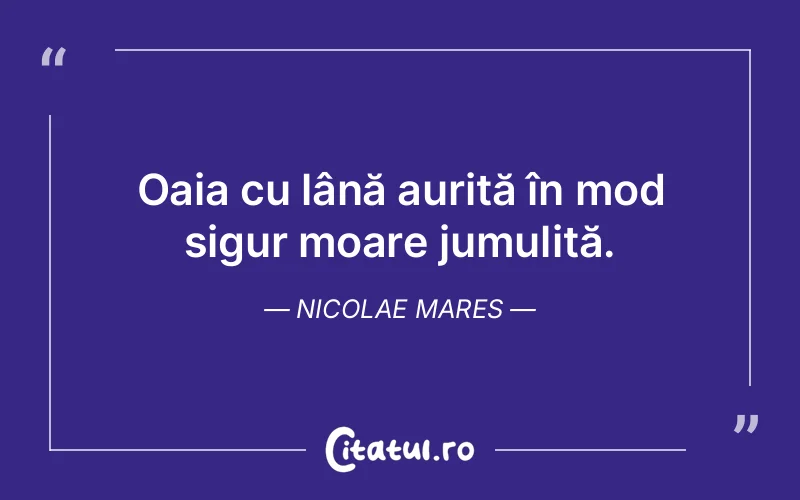 Citat Nicolae Mares - citate viata