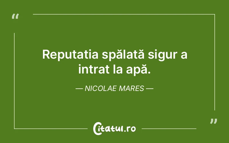Citat Nicolae Mares - citate viata