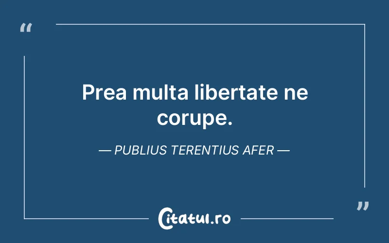 Citat Publius Terentius Afer - citate viata